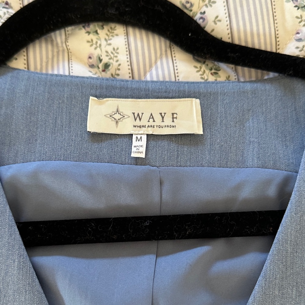 Wayf Blue Sleeveless Vest Top - Picture 2 of 4